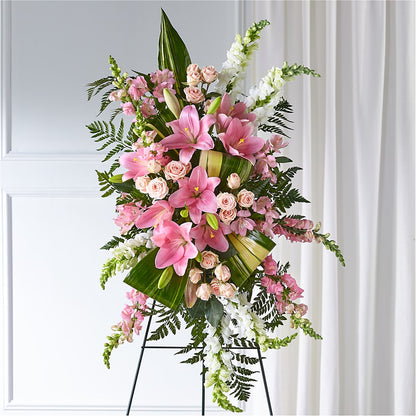 Elegant Embrace Standing Spray –  West Hollywood Florist, West Hollywood CA