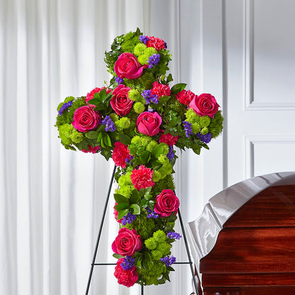 Tribute Rose Floral Cross –  West Hollywood Florist, West Hollywood CA