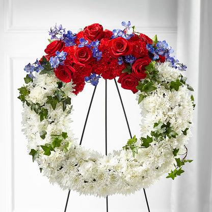 Patriotic Passion Wreath –  West Hollywood Florist, West Hollywood CA