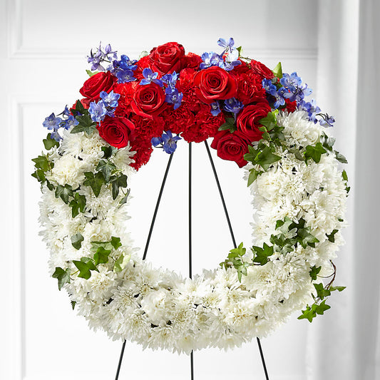 Patriotic Passion Wreath –  West Hollywood Florist, West Hollywood CA