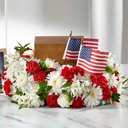 Spirit of Patriotism Cremation Adornment –  West Hollywood Florist, West Hollywood CA