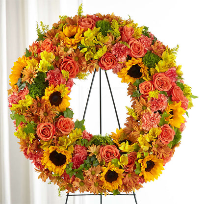 Autumnal Memories Wreath (Standard) –  West Hollywood Florist, West Hollywood CA