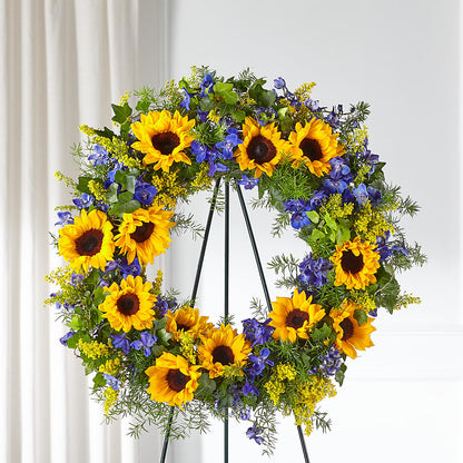 Bright Rays Wreath –  West Hollywood Florist, West Hollywood CA