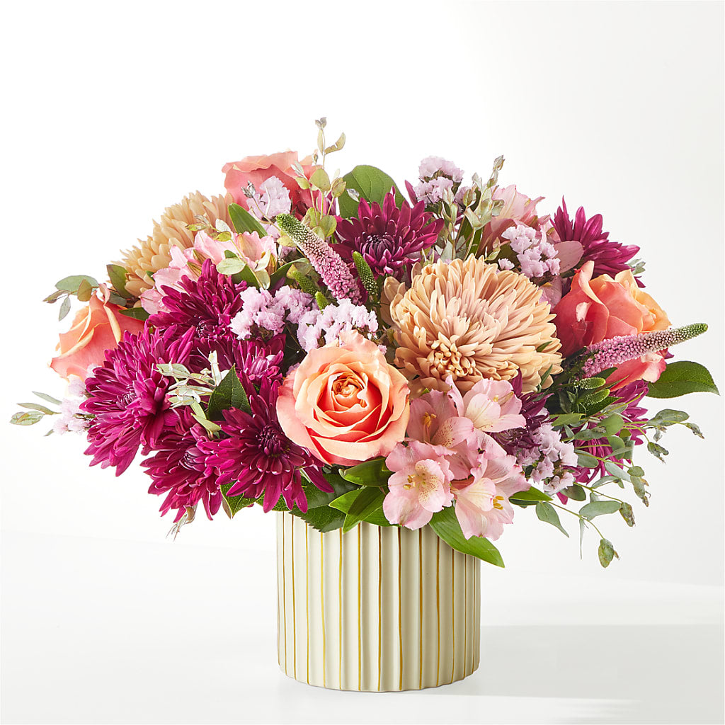 Berry Cobbler Bouquet with Ivory Vase –  West Hollywood Florist, West Hollywood CA