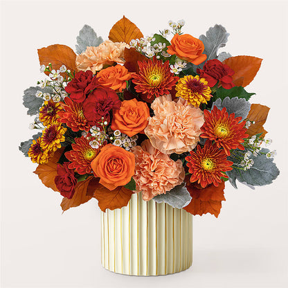 Merlot Bouquet with Ivory Vase –  West Hollywood Florist, West Hollywood CA