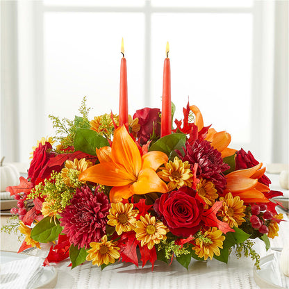 Autumn's Embrace Centerpiece –  West Hollywood Florist, West Hollywood CA