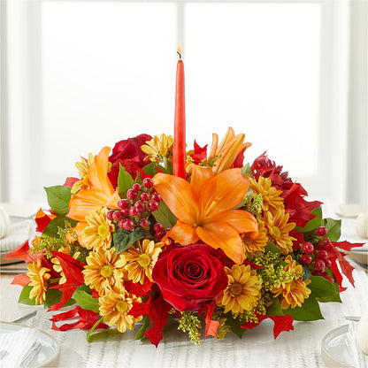 Autumn's Embrace Centerpiece –  West Hollywood Florist, West Hollywood CA
