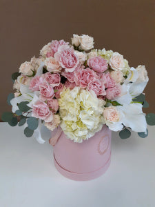 Pink and White Floral Box