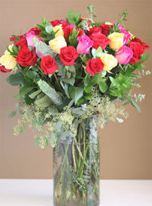 6 Dozen Mixed Colors Roses