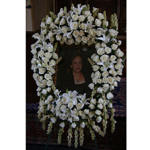 Eternal Memory Floral Frame Arrangement